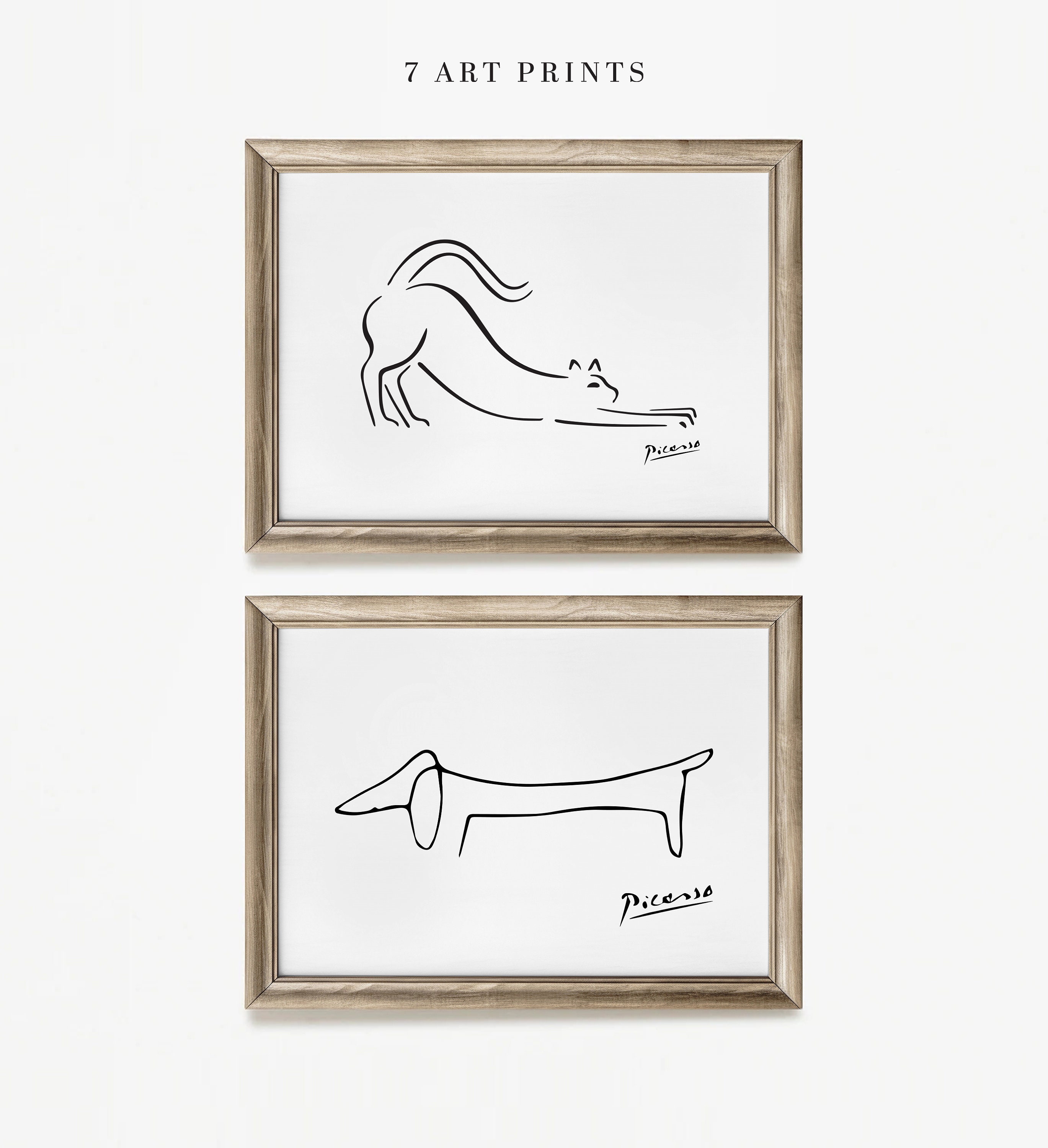 Picasso cat sketch - Etsy 日本