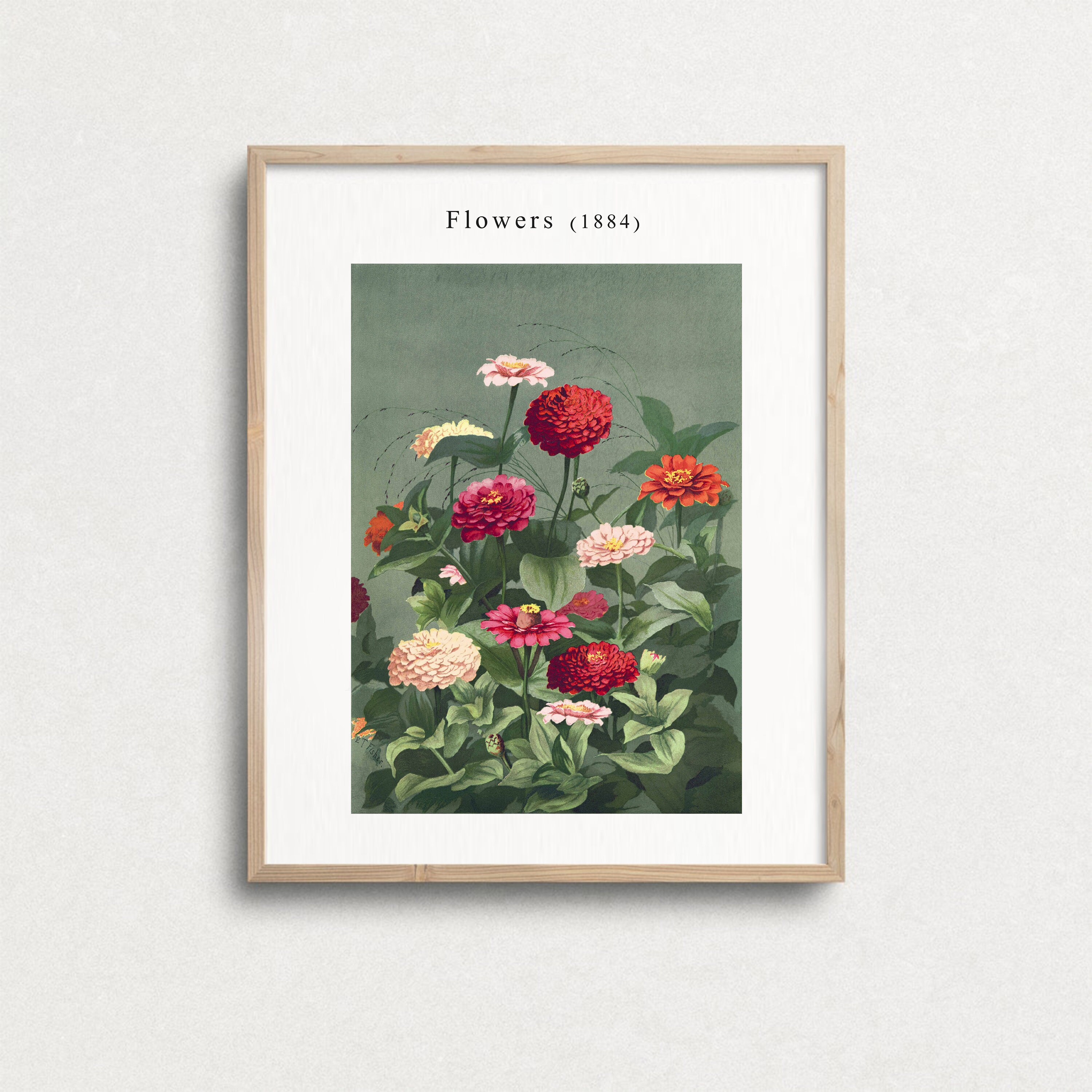 Botanical Gallery Wall Art Set: Butterfly & Floral Prints (digital ...