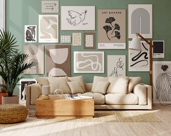 Abstract Gallery Wall Art Set: Modern Prints (Digital Download)