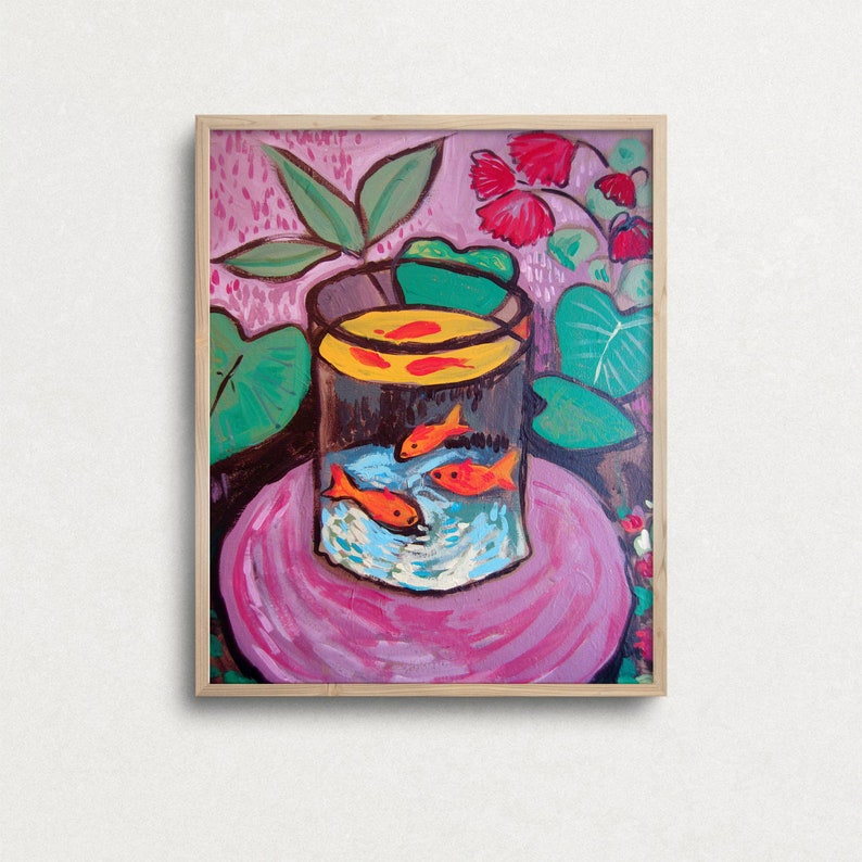 Eclectic Gallery Wall Set of 9 Pink Wall Art Set Gipsy Etsy