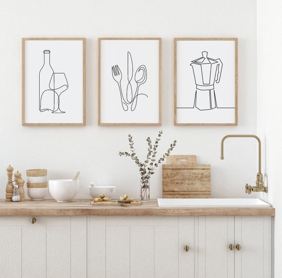 Kitchen wall painting art deals