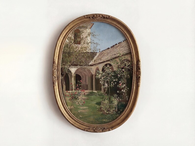 Vintage European Landscape Wall Art Set, French Country Farmhouse ...