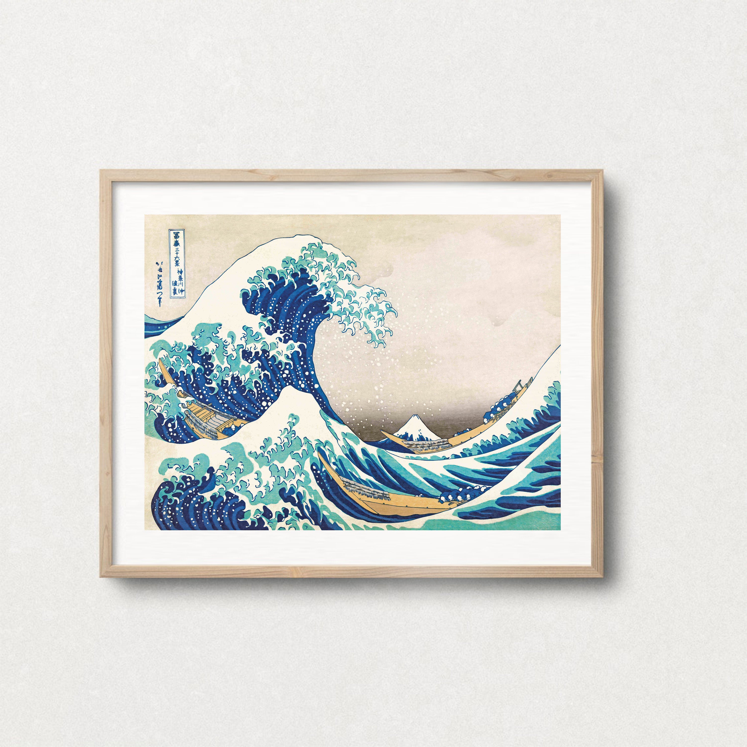 Gallery Wall Set of 9 Prints Japanese Wall Art Blue Wall - Etsy