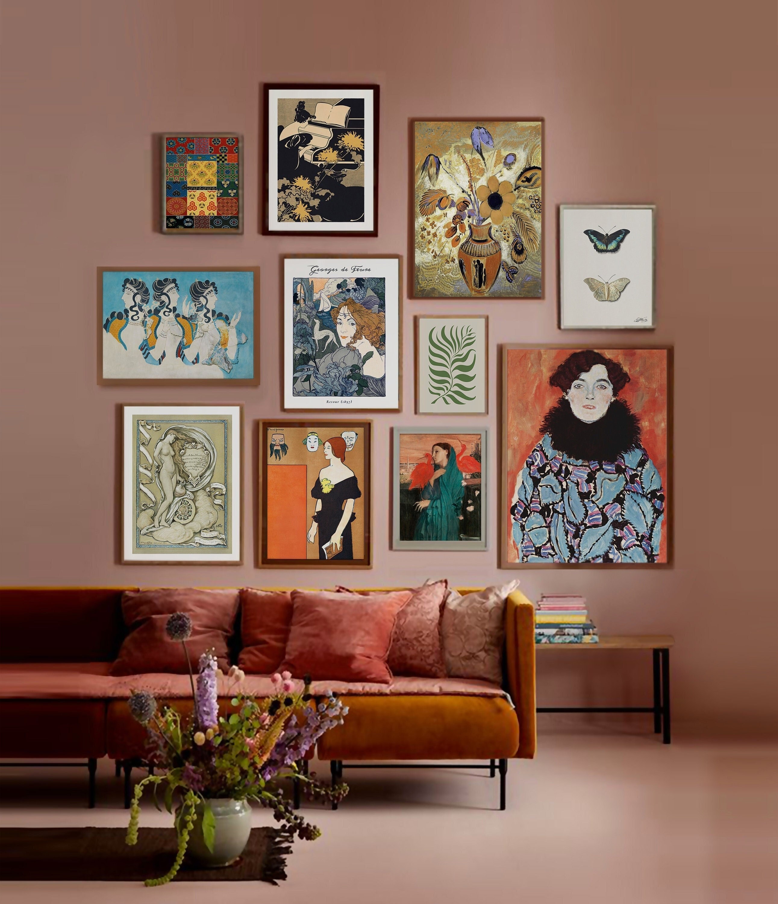 Eclectic Gallery Wall Set of 11 Maximalist Wall Art Vintage Etsy