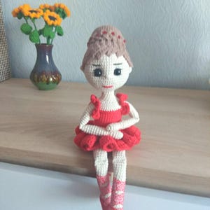 Ballerina doll,Handmade doll,gift for ballet lover, interior ballerina doll in a tutu, Soft ballerina doll, souvenir for ballet lover,