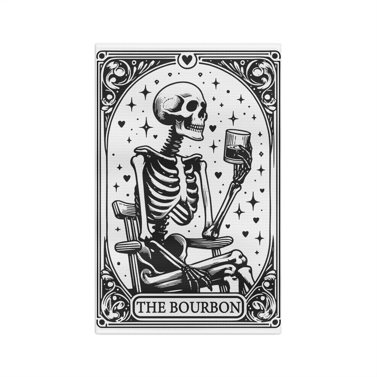 The Bourbon Skeleton Bar Towel - Etsy