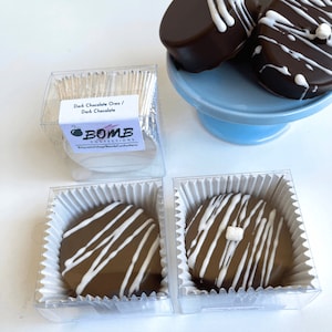 100 Chocolate Covered Sandwich Cookies – Individually Boxed Bulk Party Favors & Corporate Gifts