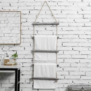 Rope ladder for towels/ wash cloths