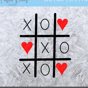 Tic tac toe SVG - Valentine Svg - XOXO - XOXO Svg - Valentine Tic tac toe Svg