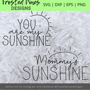 Eres mi sol SVG - Mamá y yo SVG - Sunshine SVG - Mommy&#39;s Sunshine Svg - My Sunshine Svg