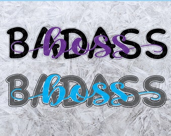 Badass Boss SVG - Badass SVG - SVG - Badass Boss - Funny Svg - Interlacing Svg - Boss Svg