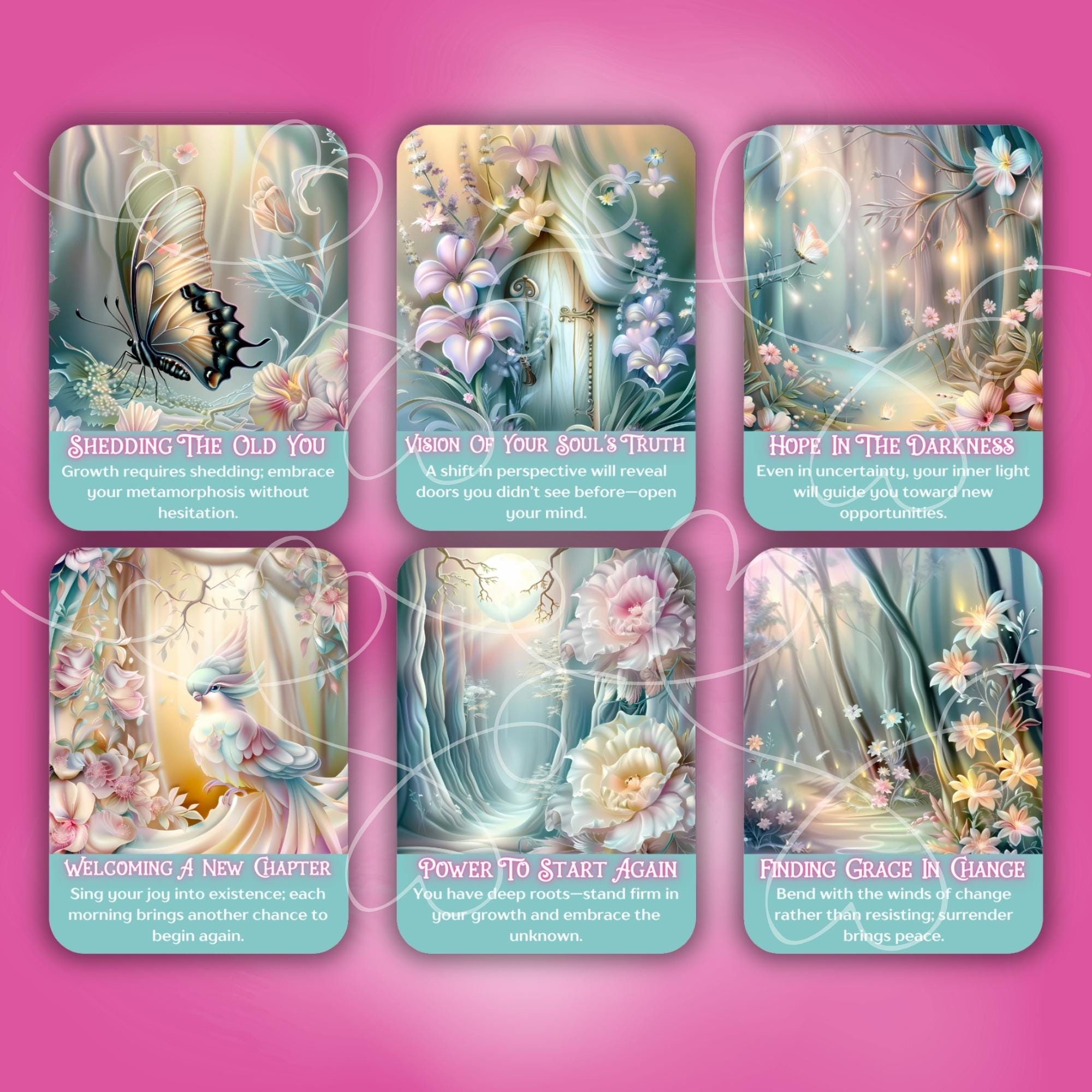 Oracle Card Spring Seeds Rabbit PHYSICAL Oracle Deck Enchanted Spring Forest, Personal Growth Spiritual ...