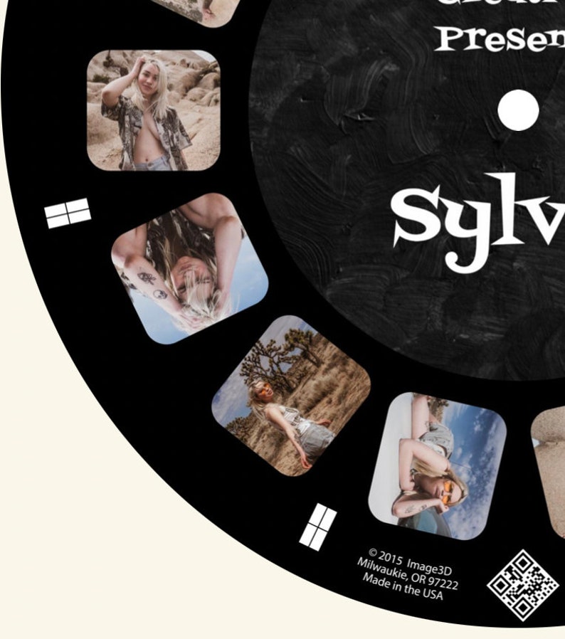 Sylvie Mix Pinup Art Model Viewmaster Reel of My Photographs Reel Only