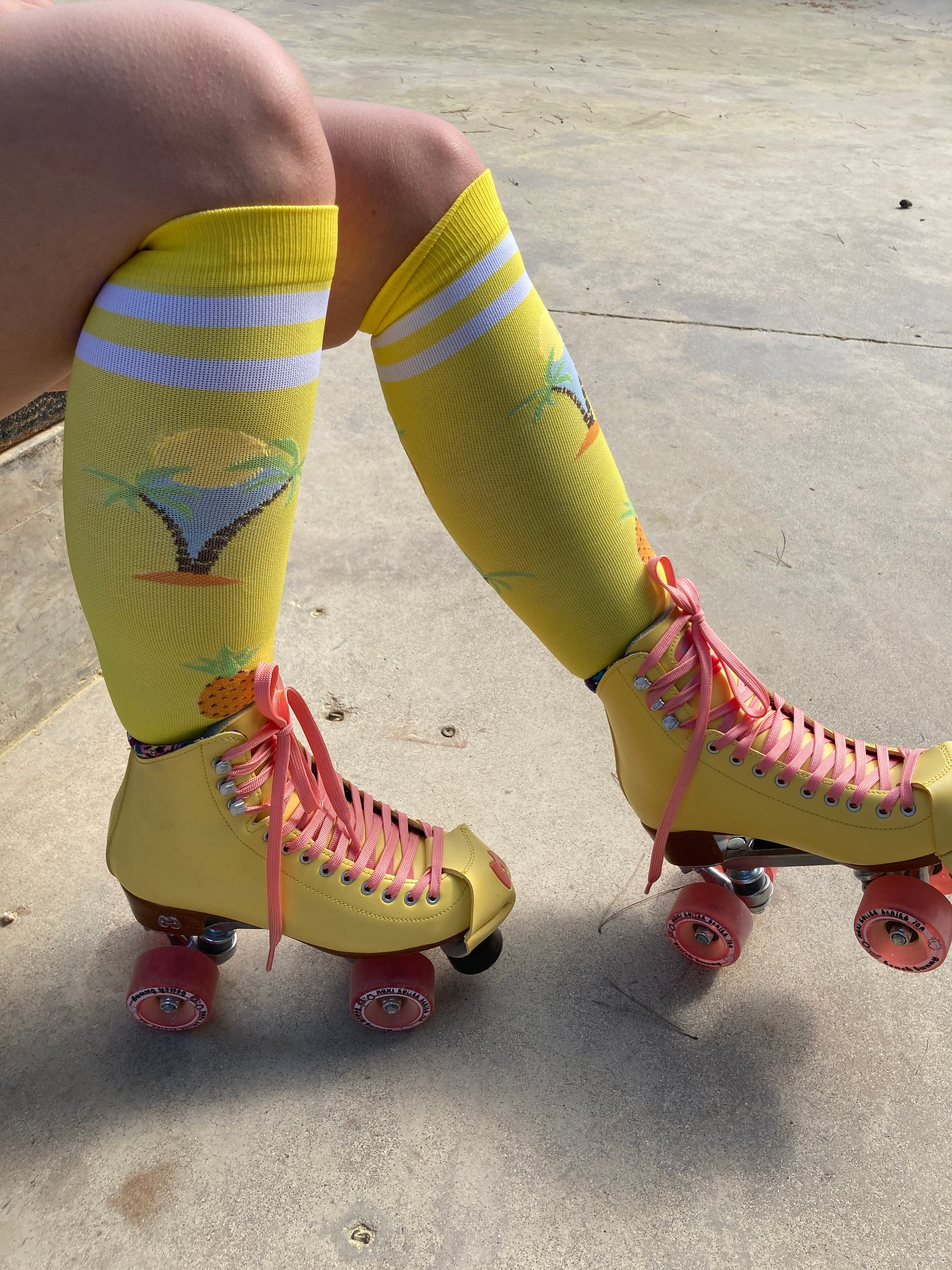 Pineapple Tube Socks Roller Skate Socks Roller Skate Gift | Etsy