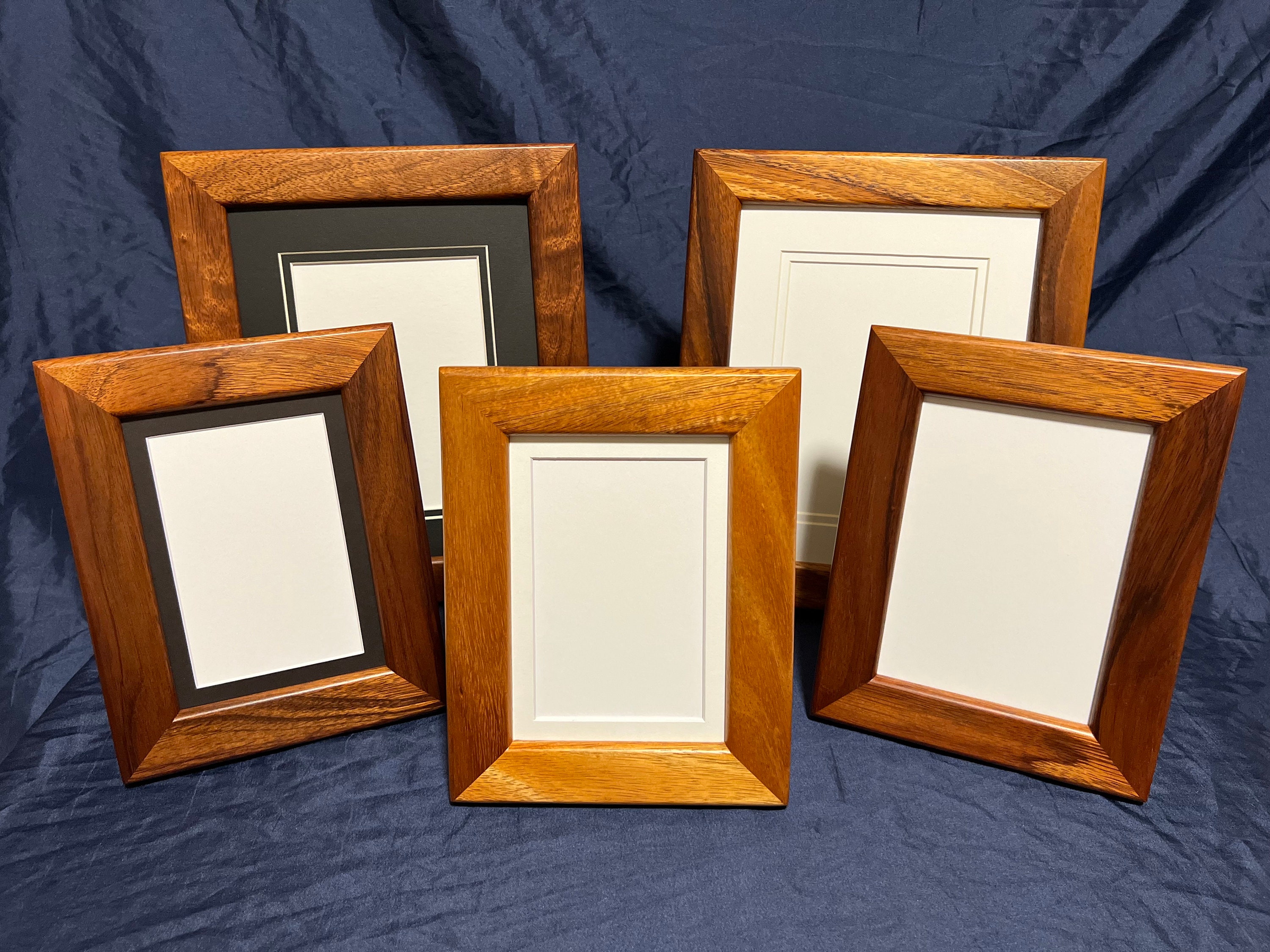 Wooden Picture frames 4x6 Inch - with Real Glass - Set of 2 - Eco  Unfinished Wood - Thick Borders - Natural Wood Color for Table Top Display  and Wall