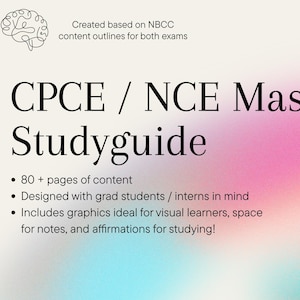 Guia de Estudos para Mestrado em NCE/CPCE