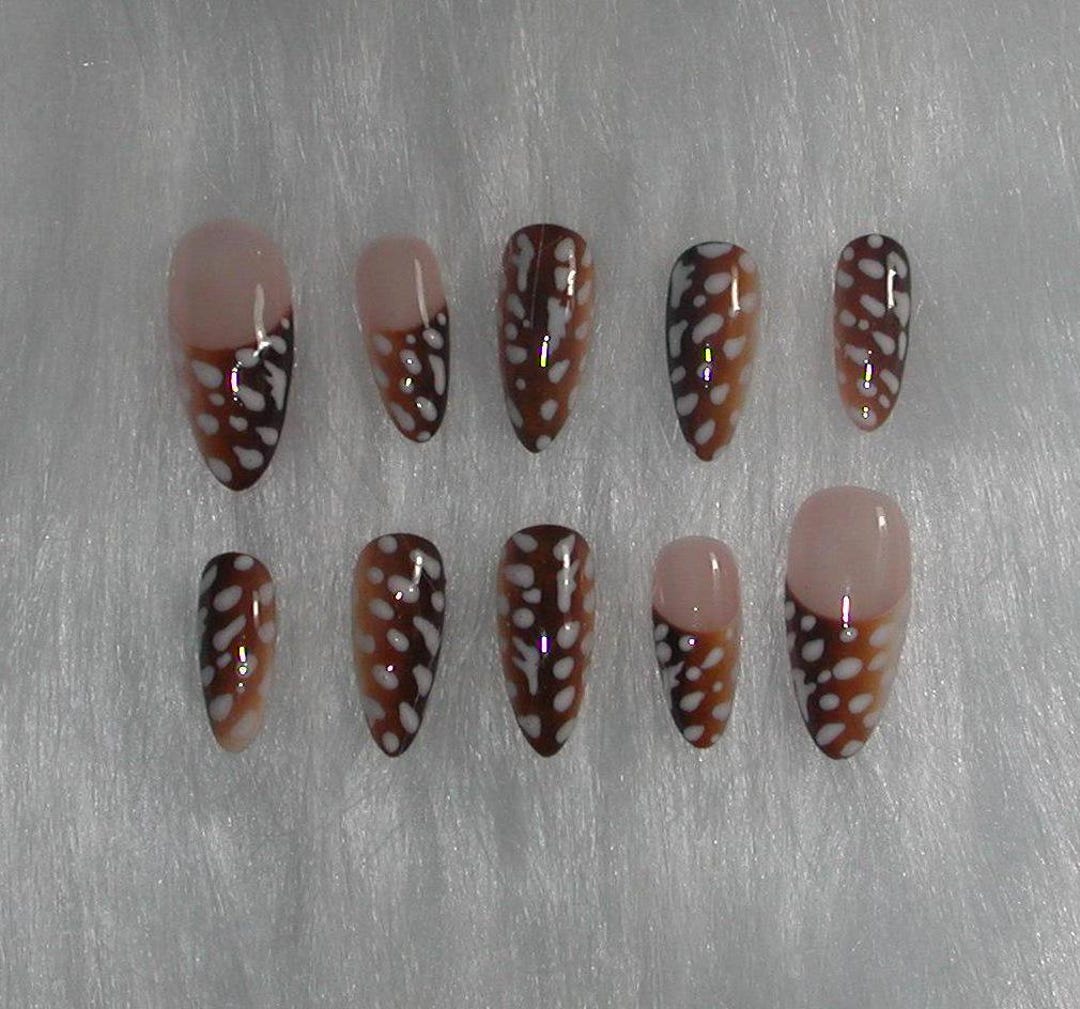 Deer/Fawn Print Press on Nails