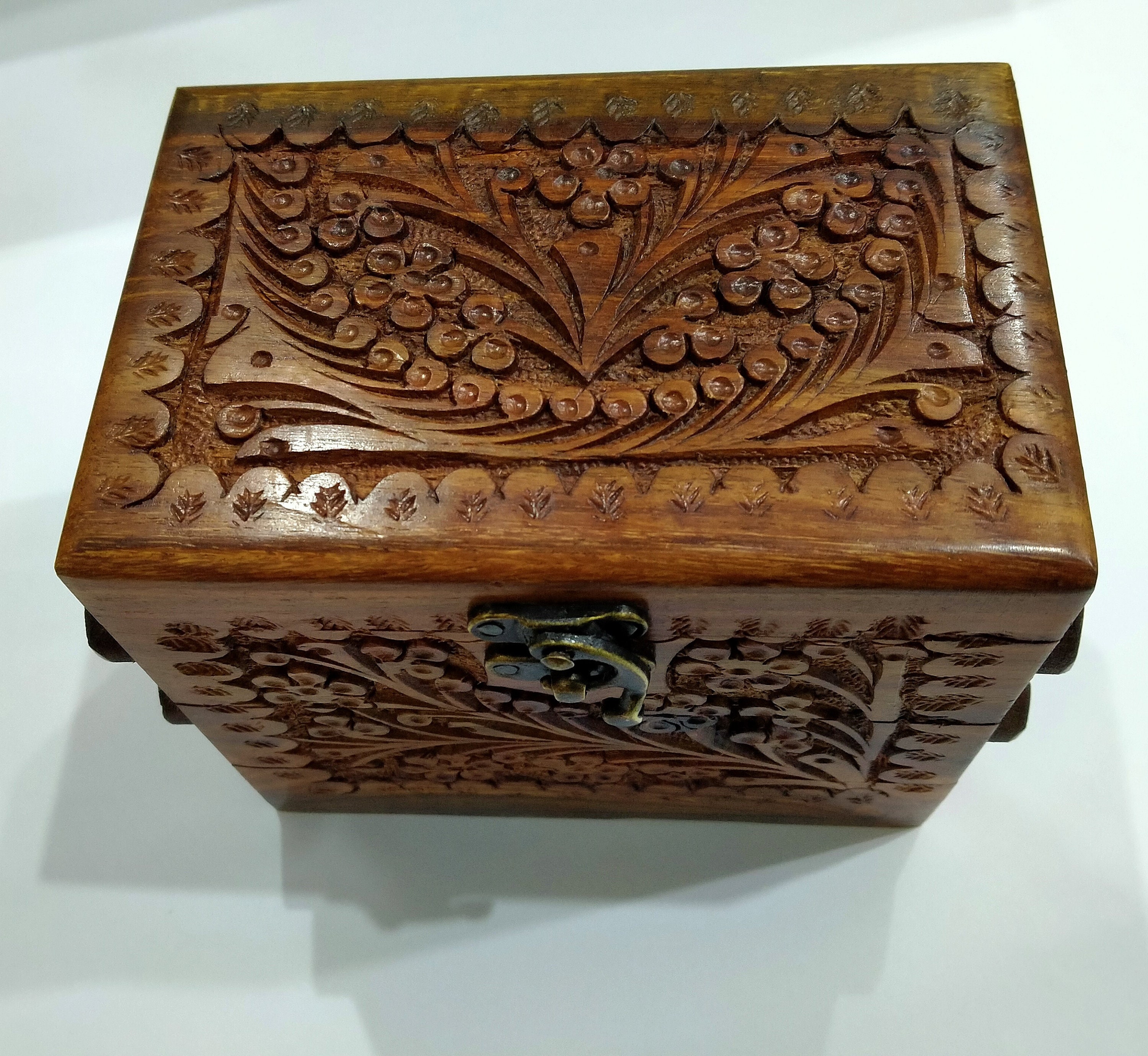 Handmade Hand Carved Jewelry Box Etsy