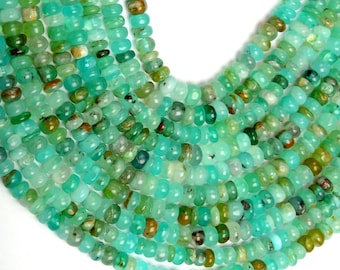 AAA Opalian Opal Beads: Smooth Rondelle Gemstone 13 Inch Strand 5MM, 7MM & 8MM Beads
