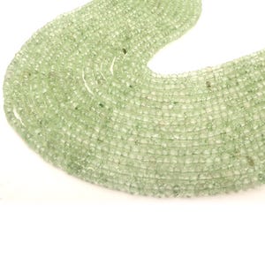 AAA Green Amethyst Beads, Natural Amethyst Gemstone Beads, Faceted Beads, Rondelle Beads, Amethyst 13 Inch Stand 4 MM Beads, Jewelry Making