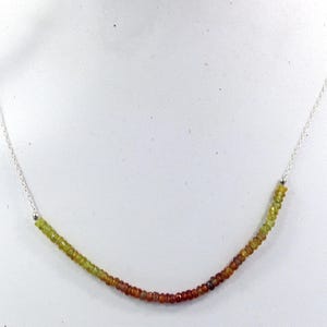 Multi Sapphire Necklace, Gemstone Necklace, 925 Silver Sterling Chain, Natural Multi Sapphire Necklace, Handmade Necklace, Sapphire Necklace