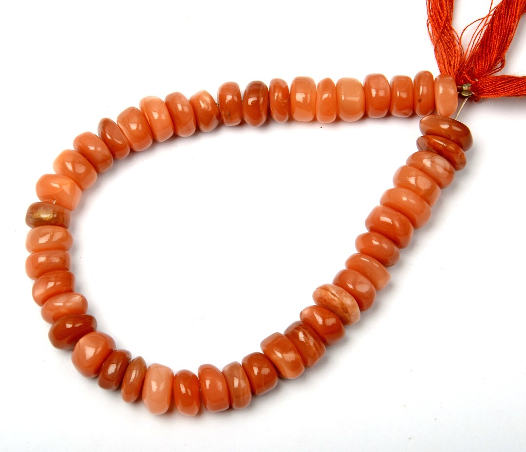 Natural Moonstone Gemstone Beads Rondelle Shape Beads 8 Inch Etsy