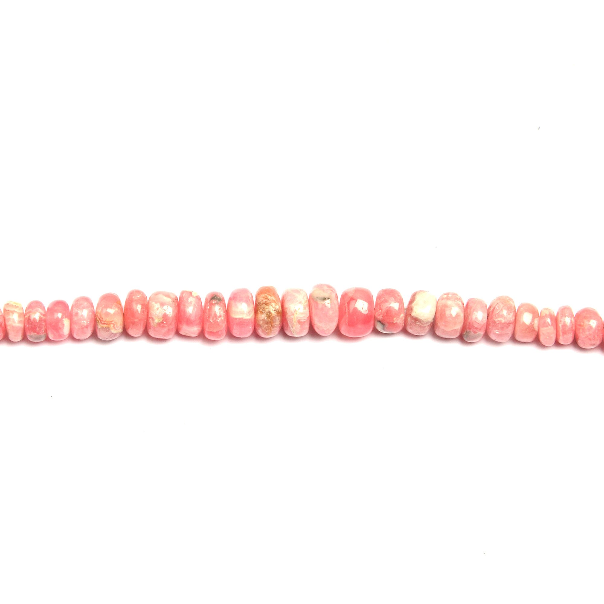 Bracelet grains Rhodocrosite / Rhodochrosite ( grains 5 - 8 mm) l