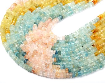 Natural Multi Tourmaline Gemstone Round Faceted Beads 3X3 mm Strand 13 GB-250 e
