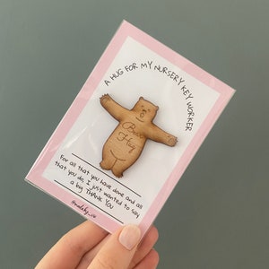 Nursery Key Worker Gift. Nursery Teacher Gift. End of term gift. Nursery. Teacher gift. Key worker pocket hug. Thank you nursery