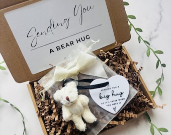 BEST SELLER. Send a hug. Post a hug. Thinking of you. Pocket hug. Get well soon gift. Grievance gift.  Personalised gift. Big bear hug
