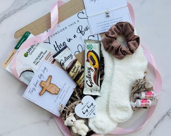 Hug in a Box Gift | Self Care Package | Thinking of You, Birthday, Get Well Soon, Wellbeing, Gift for friend | Bear Hug | Send a Hug | Gift