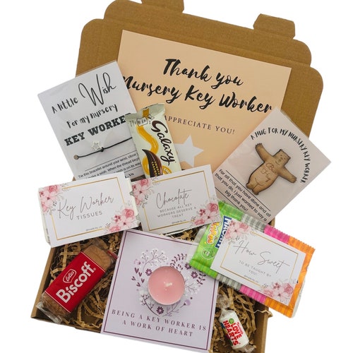 Nursery Key Worker Gift. Nursery Teacher Gift. End of term gift hamper. Nursery. Teacher gift. Key worker hamper