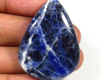 Wholesale Lot Natural Sodalite Half Moons Cabochon,5Pcs,Sodalite Gemstone,Crescent Moons,Blue Sodalite Moons,Loose Jewelry Making Gemstone,