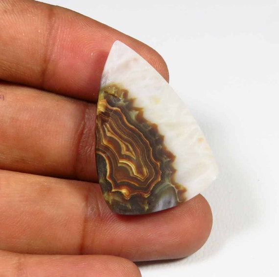 Brown Onyx Agate Geode Cabochon Classy! 108 Cts Natural Agate Gemstone KB-6819 Round Shape Onyx Gemstone Brown Agate Cabochon