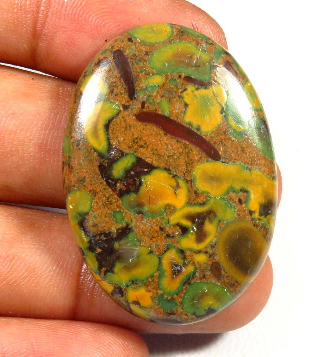 Natural Fruit Jasper Gemstone. BEAUTIFUL Fruit Jasper Etsy