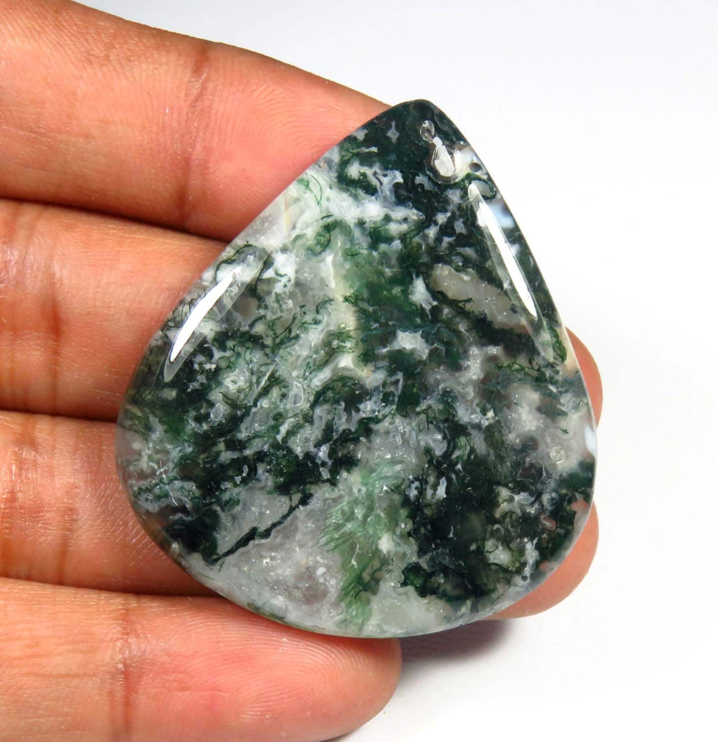 Natural Green Tree Agate Gemstone. FANTASTIC Seaweed Tree | Etsy