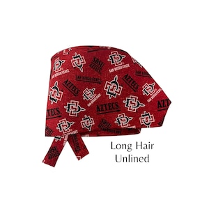 Custom San Diego Lake Desire Designs Scrub Cap Special Order Long Hair Surgical Hat Unisex - Ships Fast