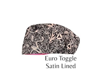 Satin Lined Ovary Snakes Gynecology Fun Euro Toggle Surgical Scrub Cap OBGYN CRNA OR Bonnet Nurse Doctor Gift Anesthesia Cute L&D Hat