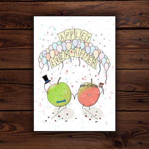 Appley para sempre - cartão de casamento