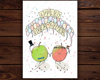 Appley Ever After - Carte de mariage