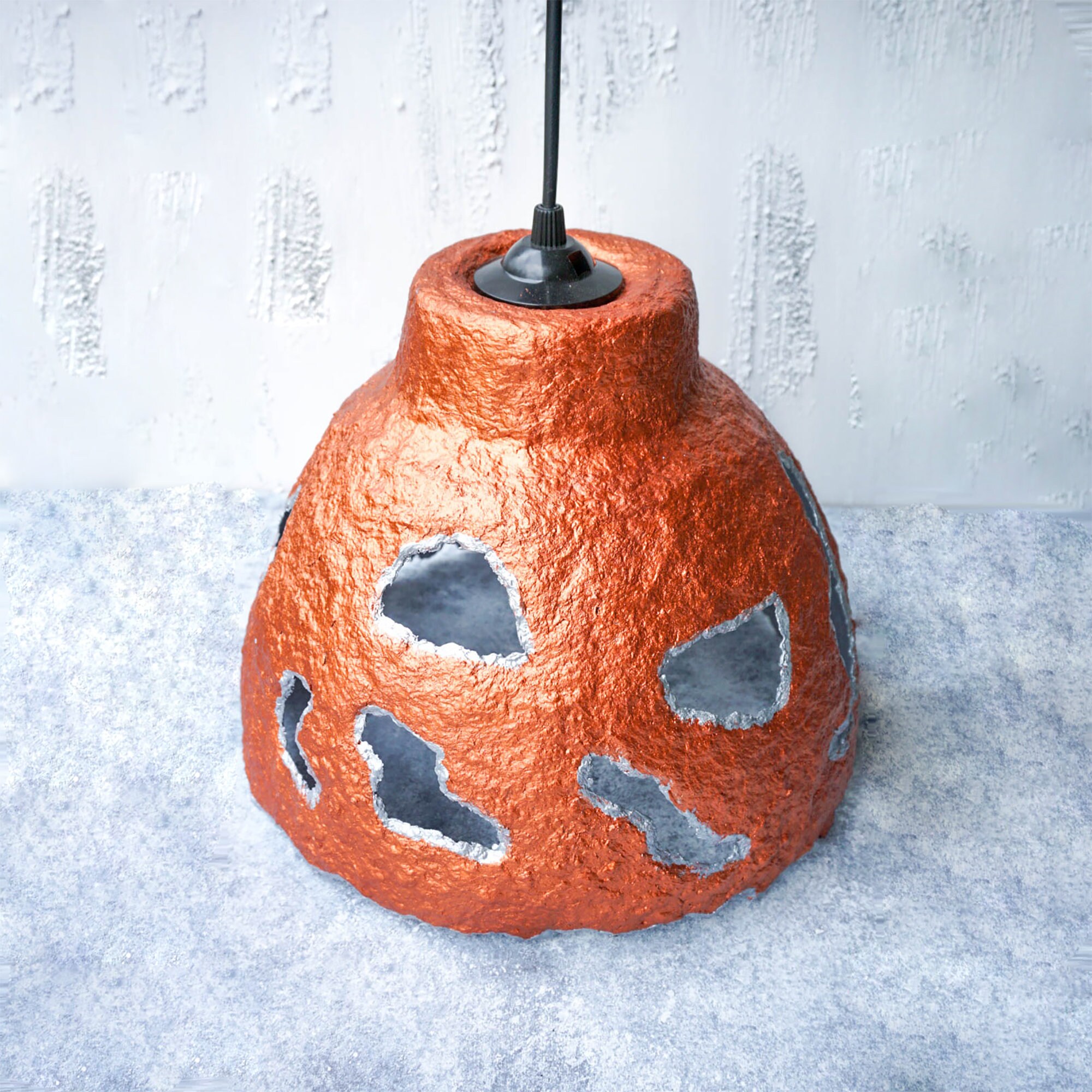 Paper Mache Lamp Lighting Home Decoration Chandelier Etsy