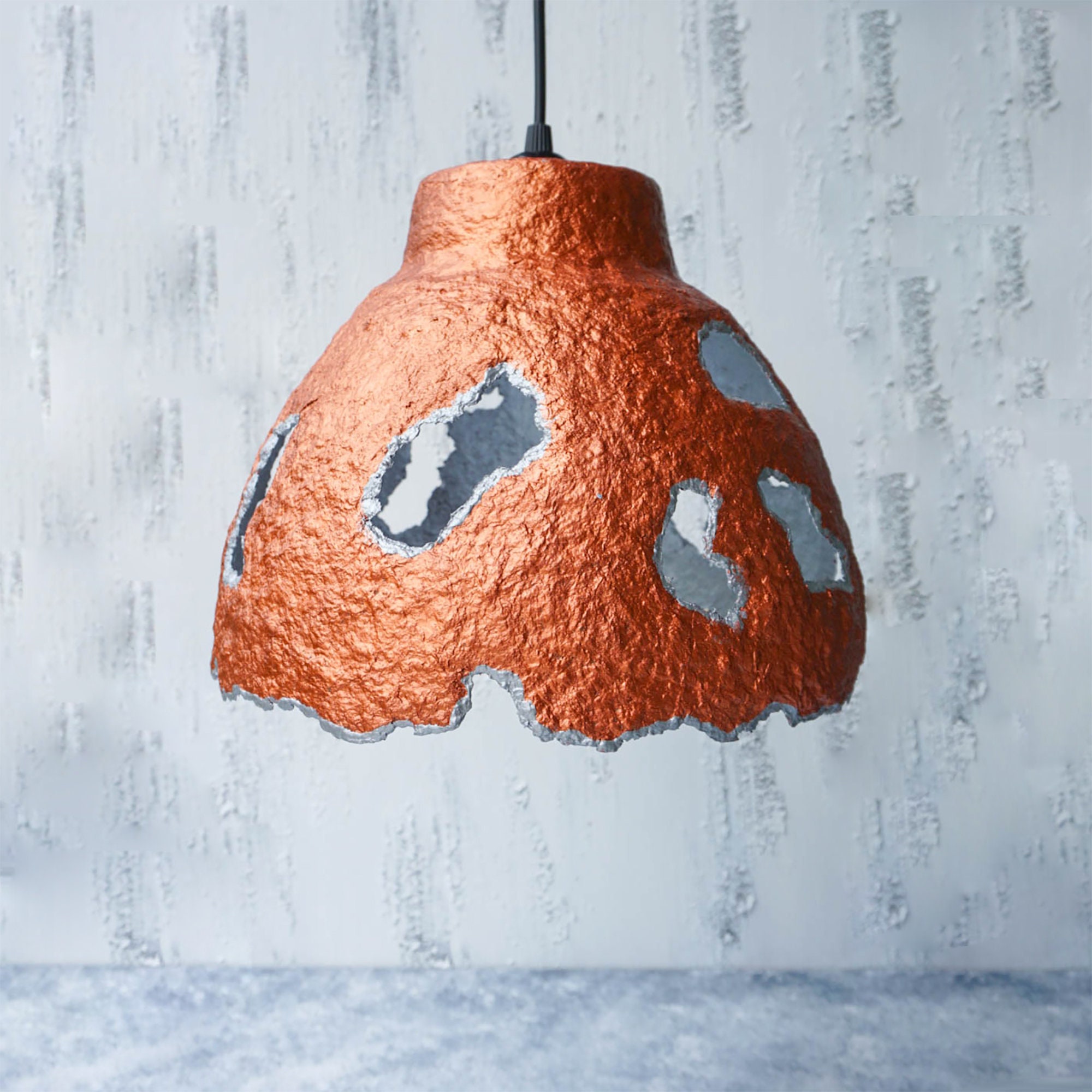 Paper Mache Lamp Lighting Home Decoration Chandelier Etsy