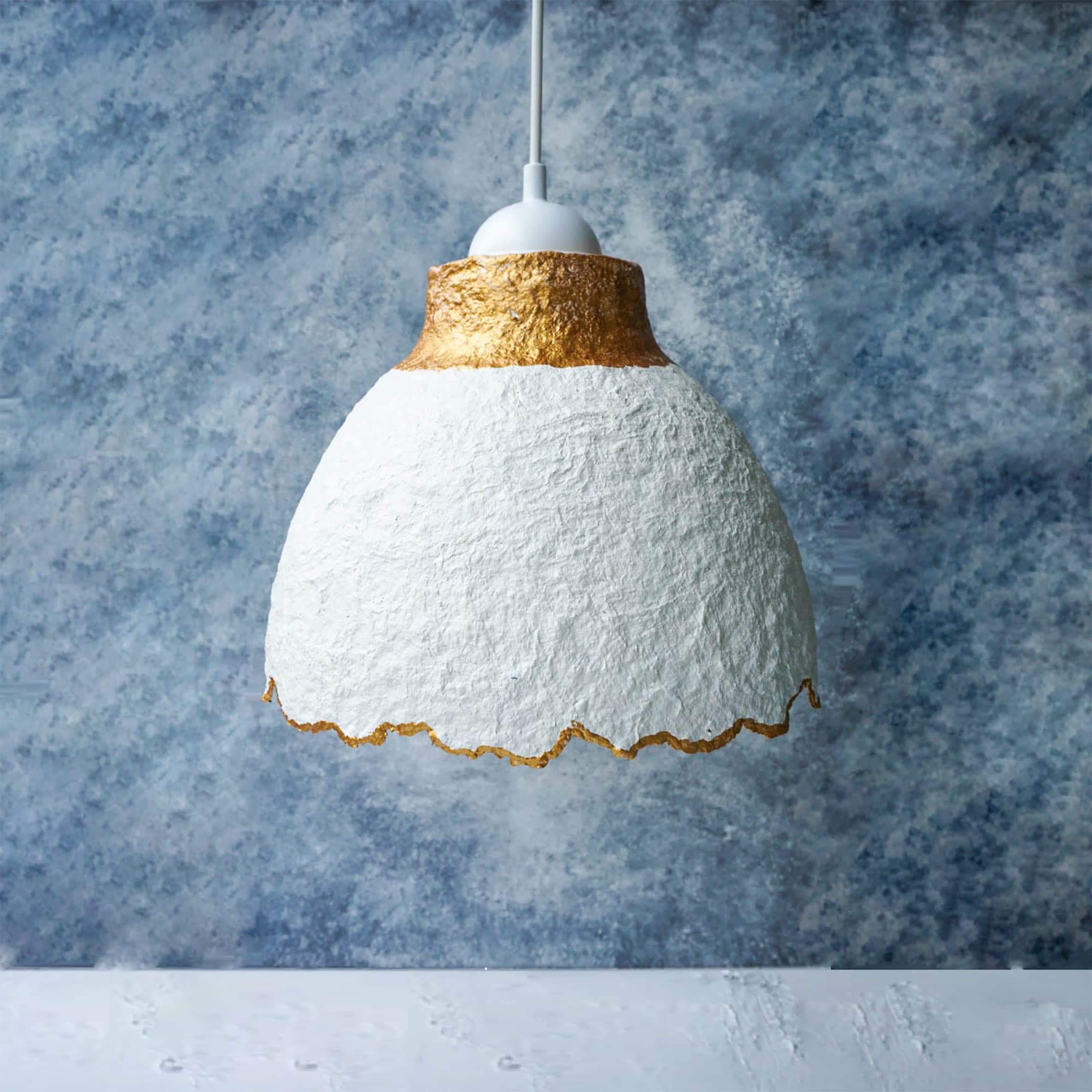 Paper Mache Lamp Lightening Home Decoration Chandelier Etsy