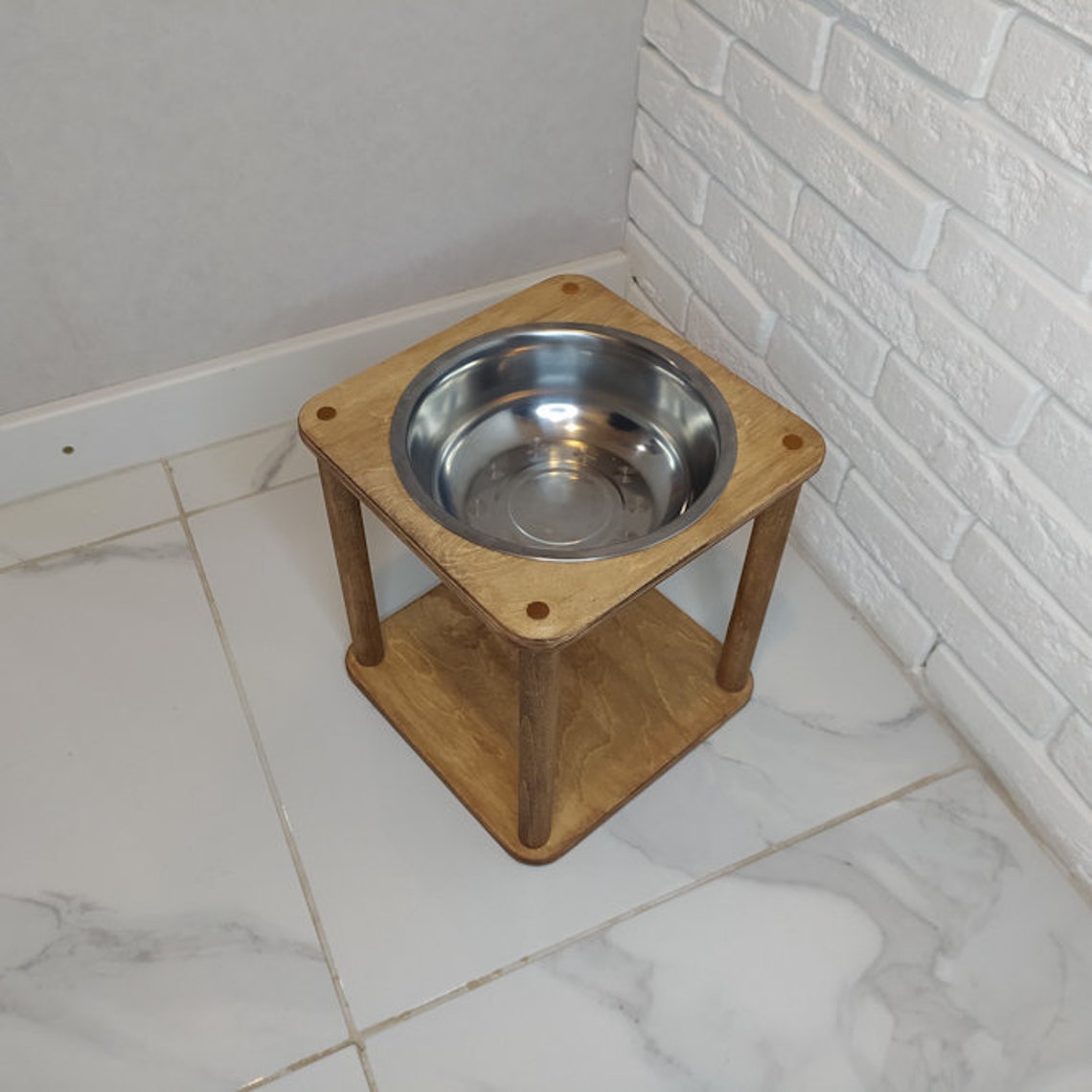 Large Dogs Bowls 2200 Ml. Big Dog Bowl. Metal Bowls Elevated Etsy