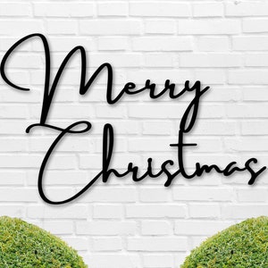 Merry Christmas Sign, Holiday Decor, Metal Sign, Christmas Personalized Sign, Family Sign, Christmas Metal Sign, Custom Christmas Decor