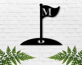 Christmas Gift, Holiday Sale, Personalized Golf Sign, Personalized Golf Decor, Golf Wall Art, Metal Golf Sign, Man Cave Sign, Golf Gifts for