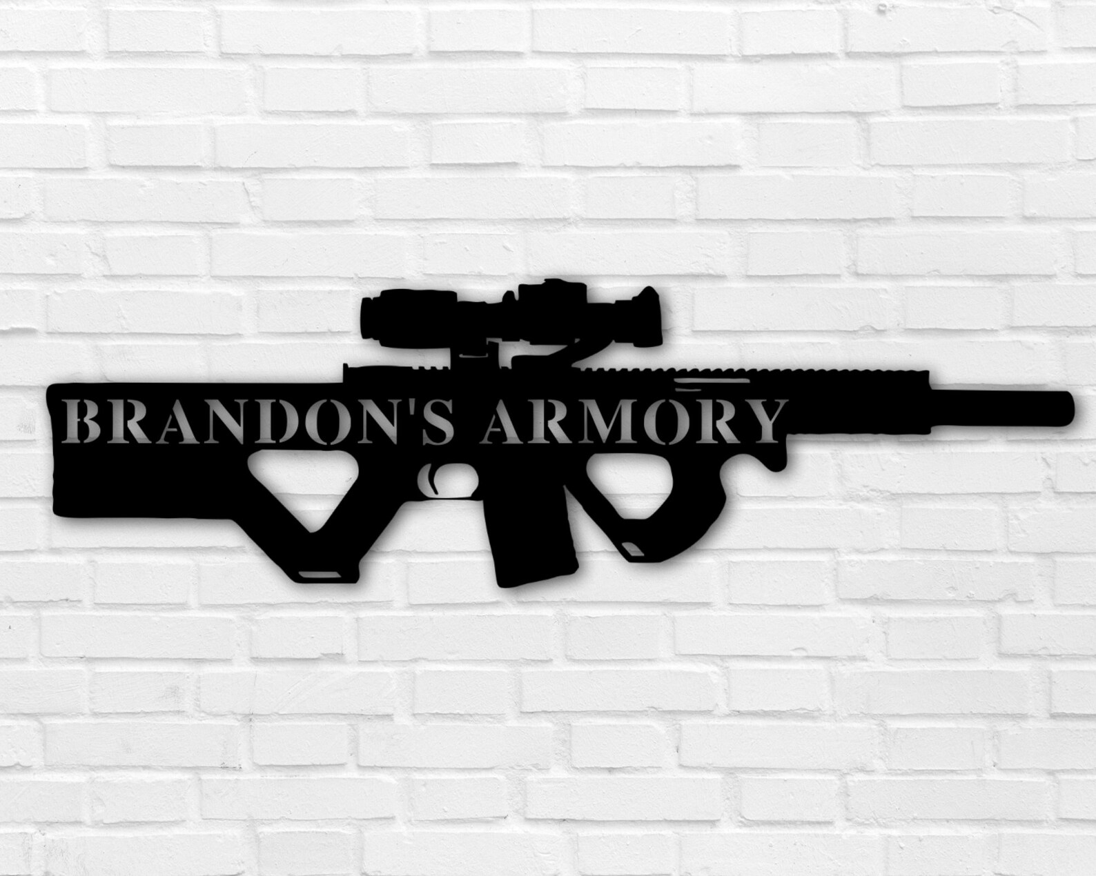Personalized Gun Name Sign Gun Owner Gift Armory Decor 2nd Etsy