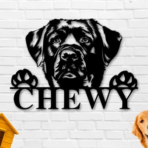 Black Labrador Dog Sign, Black Labrador Metal sign, Black Labrador Name Sign, Pet Name Sign, Dog Lover Sign, Gift for Pet