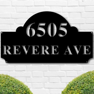 Address Sign, Modern Address Sign, Metal house numbers, address plaque, housewarming gift, Custom metal address sign, Street address sign