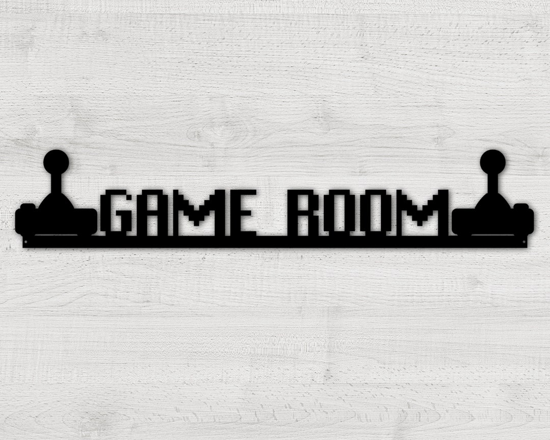 Game Room Sign, Personalized Arcade Sign, Game Room Decor, Metal Arcade